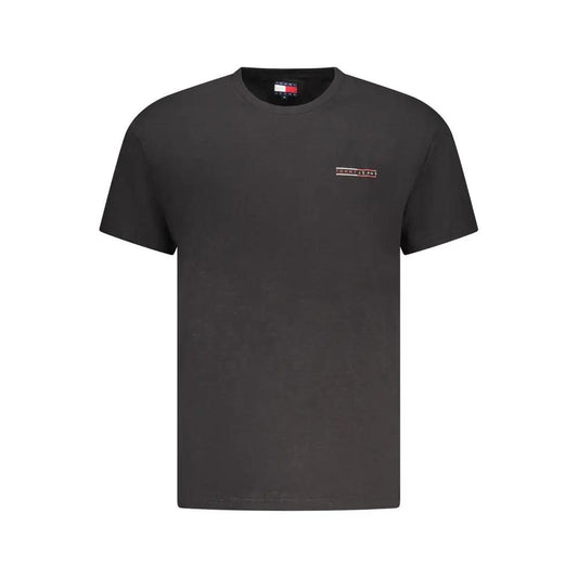 Tommy Hilfiger Black Cotton Men's T-Shirt by Tommy Hilfiger