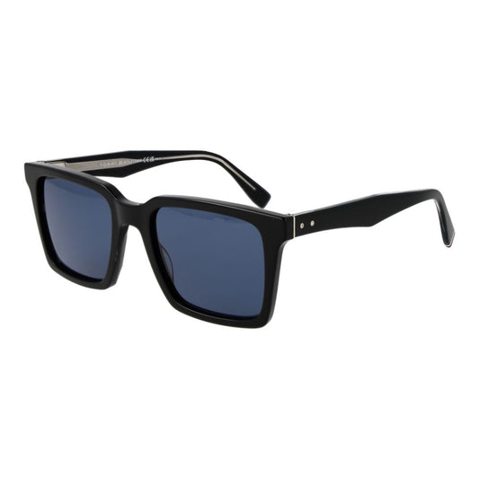 Tommy Hilfiger Lunettes de Soleil Eco Acetate Noires à Verres Bleus Pour Homme Écoresponsables
