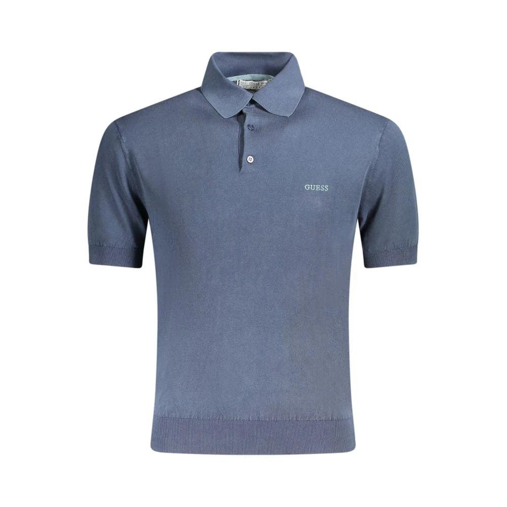 Guess Jeans Blu Cotton Men's Polo Shirt by Guess Jeans