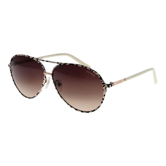 Guess Beige Metal Sunglasses by Guess