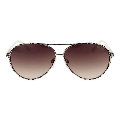 Guess Beige Metal Sunglasses by Guess