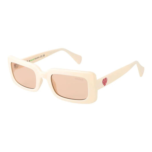 Guess Beige Plastic Sunglasses by Guess