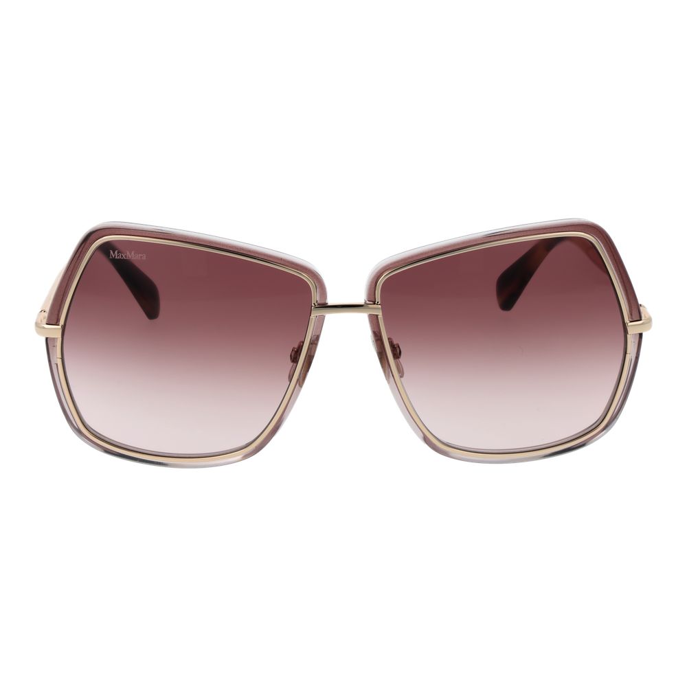 Lunettes de Soleil Max Mara Or Métal – Authentique | HBPS Fashion