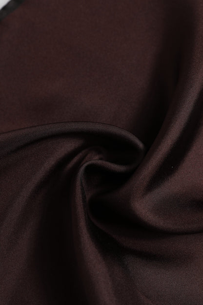 Lenço Quadrado de Seda Castanho com Coroa DG Dolce & Gabbana para Homem