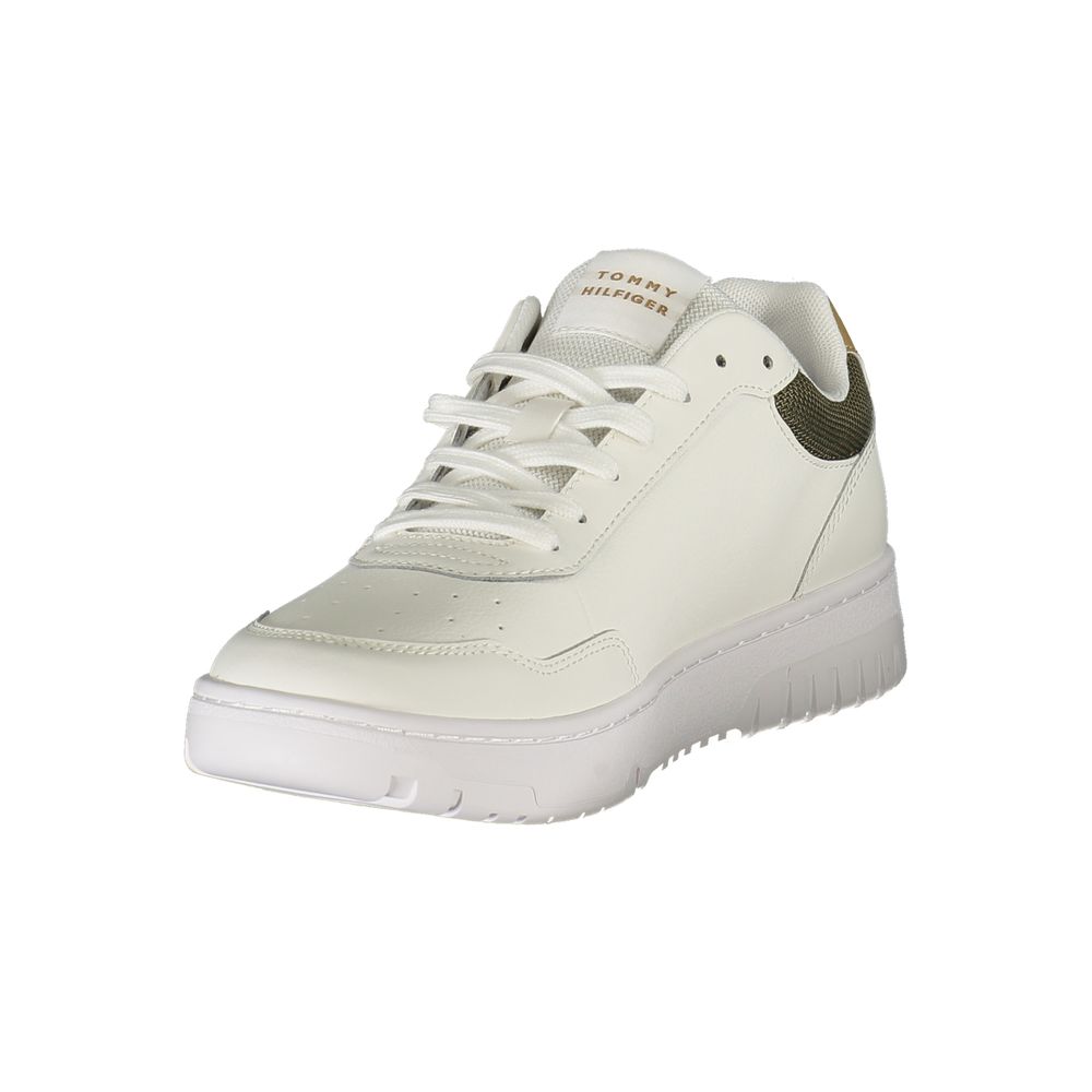 Tommy Hilfiger White Polyester Men Sneaker
