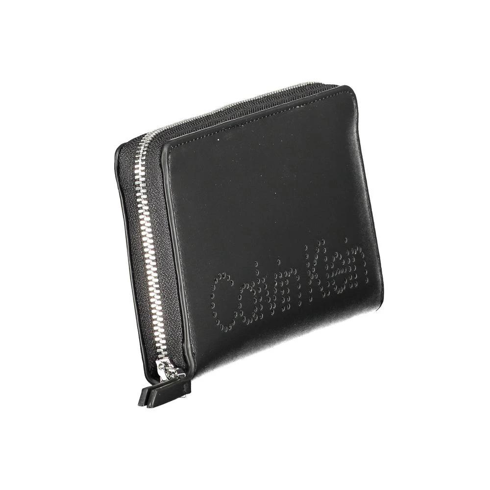Calvin Klein Black Polyurethane Women Wallet