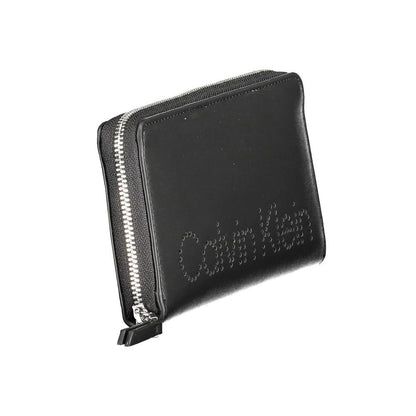 Calvin Klein Black Polyurethane Women Wallet