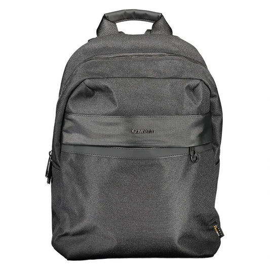 Calvin Klein Black Polyester Men Backpack by Calvin Klein