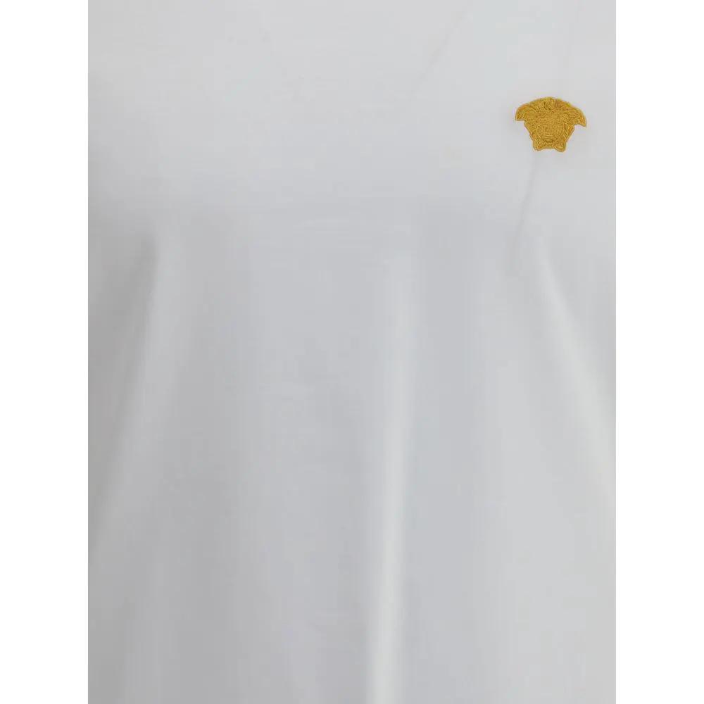 Versace White Cotton T-Shirt by Versace