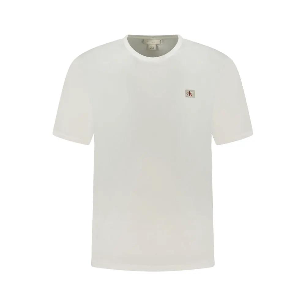 Calvin Klein White Cotton Men T-Shirt by Calvin Klein