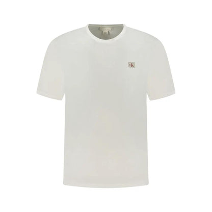 Calvin Klein White Cotton Men T-Shirt by Calvin Klein