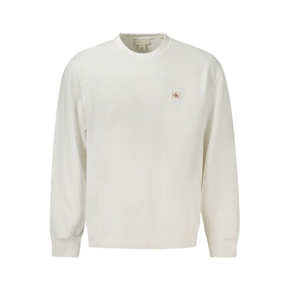 Sweat-shirt Calvin Klein homme col rond en coton blanc – CA-38842