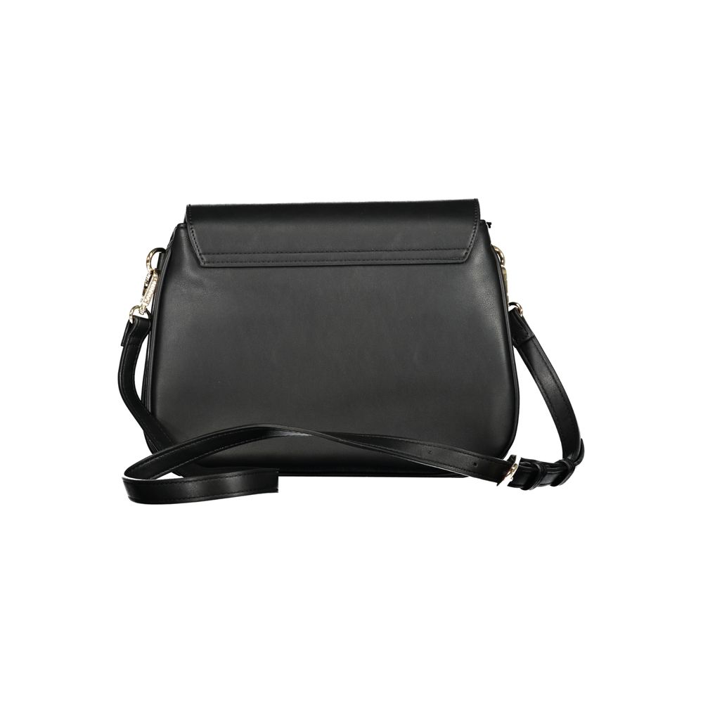 Valentino Black Polyethylene Handbag – Sac Bandoulière Femme 2 Compartiments