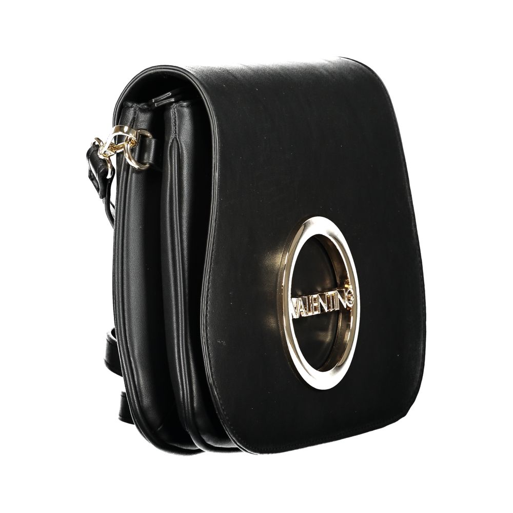 Valentino Black Polyethylene Handbag – Sac Bandoulière Femme 2 Compartiments