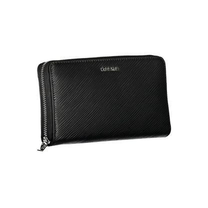 Calvin Klein Black Polyurethane Women Wallet