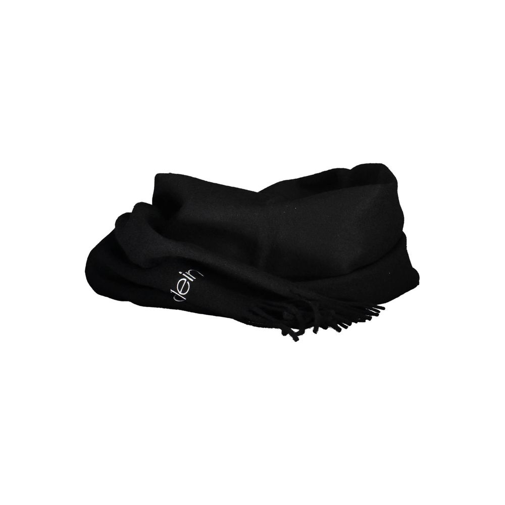 Ensemble écharpe et bonnet Calvin Klein homme en acrylique noir – CA-18408