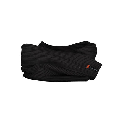 Ensemble écharpe et bonnet Calvin Klein homme en acrylique noir – CA-18409