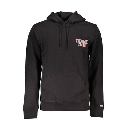 Sweat à capuche Tommy Hilfiger homme en coton noir – TO-18640