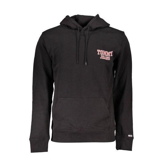 Sweat à capuche Tommy Hilfiger homme en coton noir – TO-18640