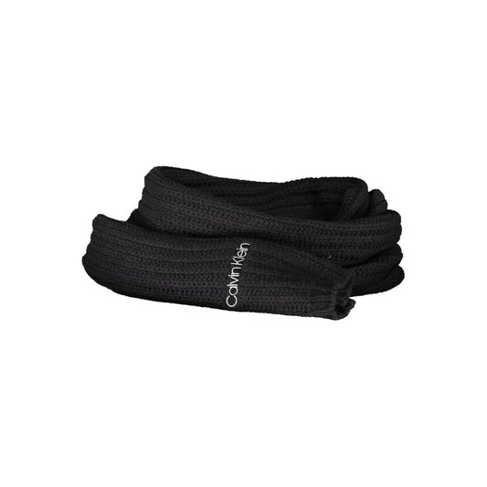 Écharpe Calvin Klein femme en coton noir – CA-19074