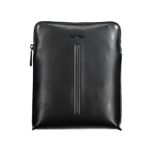 Calvin Klein Black Polyurethane Men's Shoulder Bag by Calvin Klein