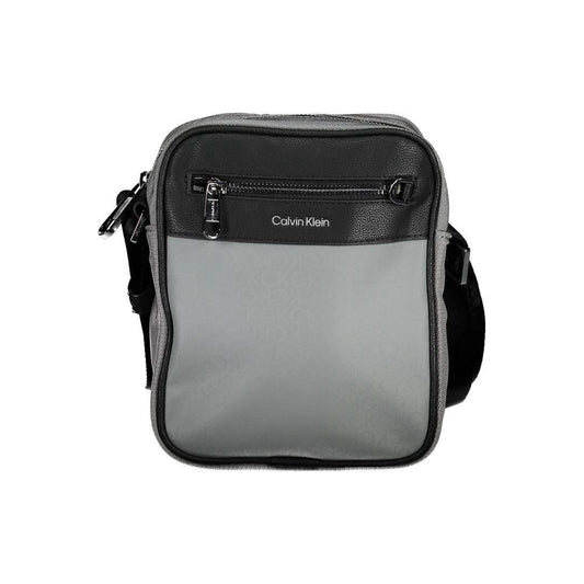 Calvin Klein Grigio Polyester Men Shoulder Bag by Calvin Klein