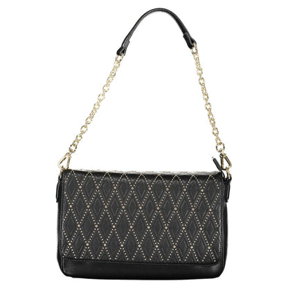 Valentino Black Polyurethane Women's Bag – Sac Femme Chaîne Amovible & Bretelle