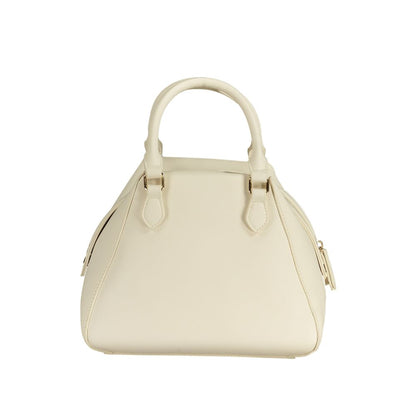Valentino Bianco Polyurethane Women's Bag with Handles and Pocket