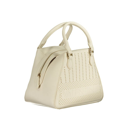 Valentino Bianco Polyurethane Women's Bag with Handles and Pocket