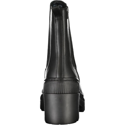 Tommy Hilfiger Black Leather Women's Boot