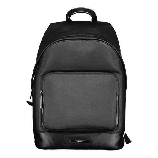 Calvin Klein Black Polyester Men Backpack by Calvin Klein
