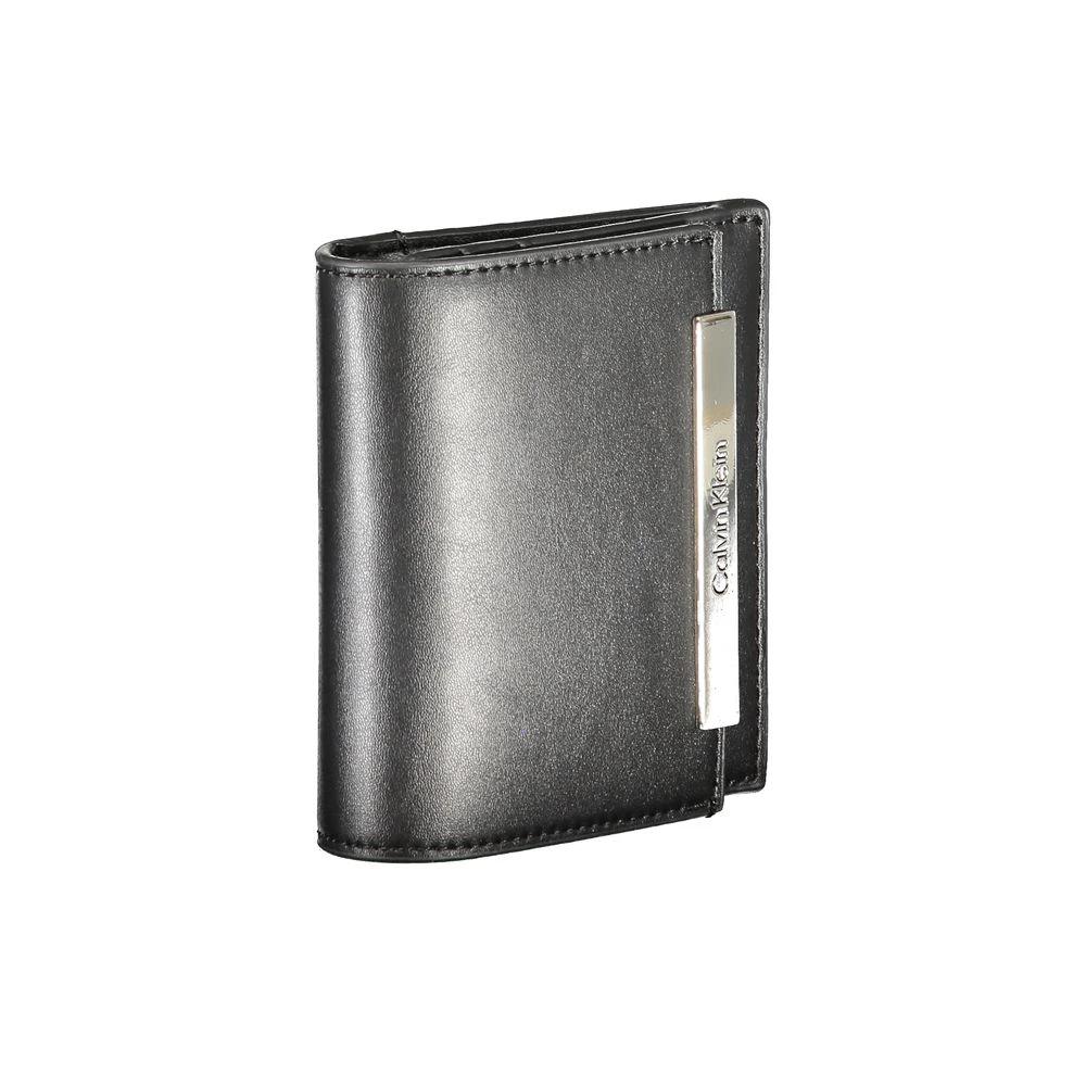 Calvin Klein Black Polyurethane Women Wallet