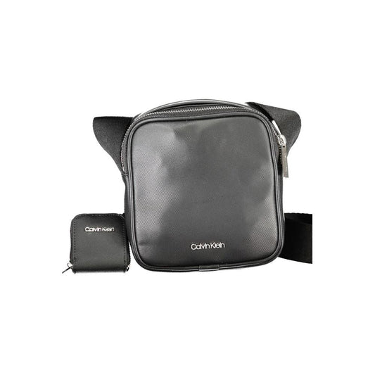 Calvin Klein Black Polyurethane Men Shoulder Bag by Calvin Klein