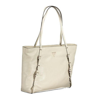 Guess Jeans Beige Polyurethane Women Handbag by Guess Jeans