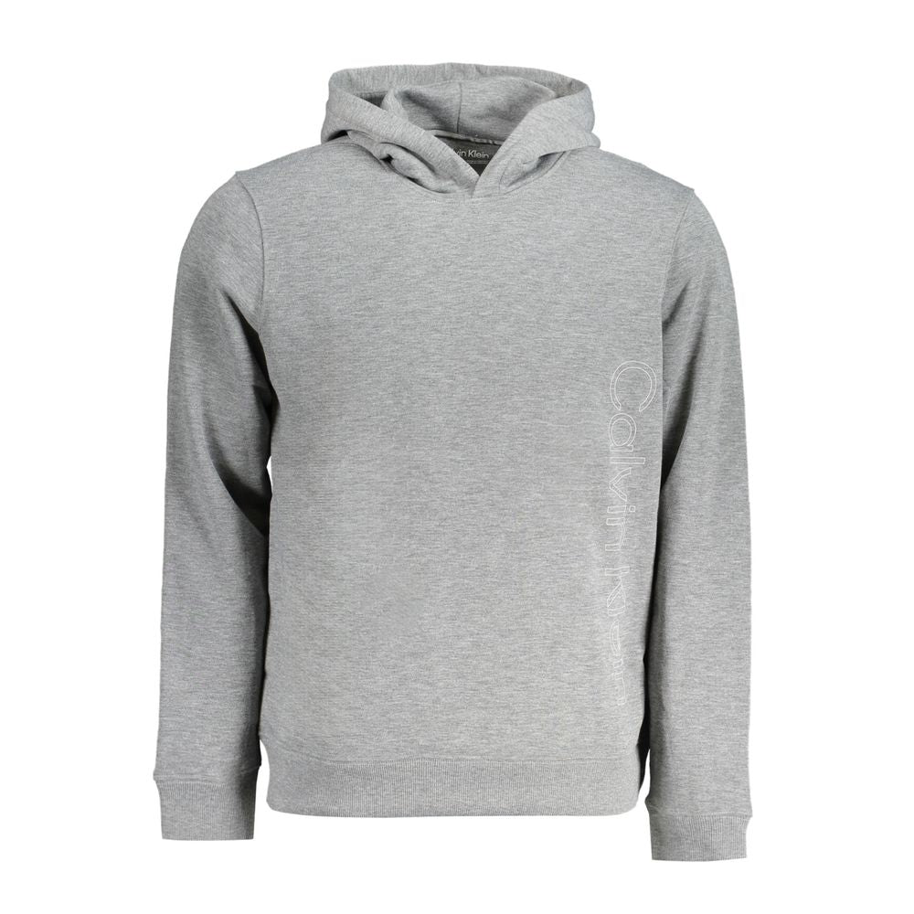 Sweat à capuche Calvin Klein homme en polyester recyclé gris – CA-32336