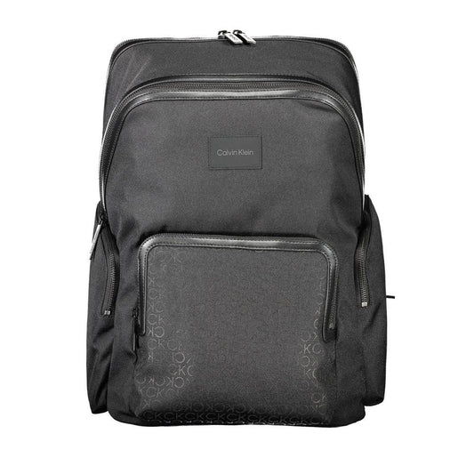 Calvin Klein Black Polyester Men's Backpack by Calvin Klein