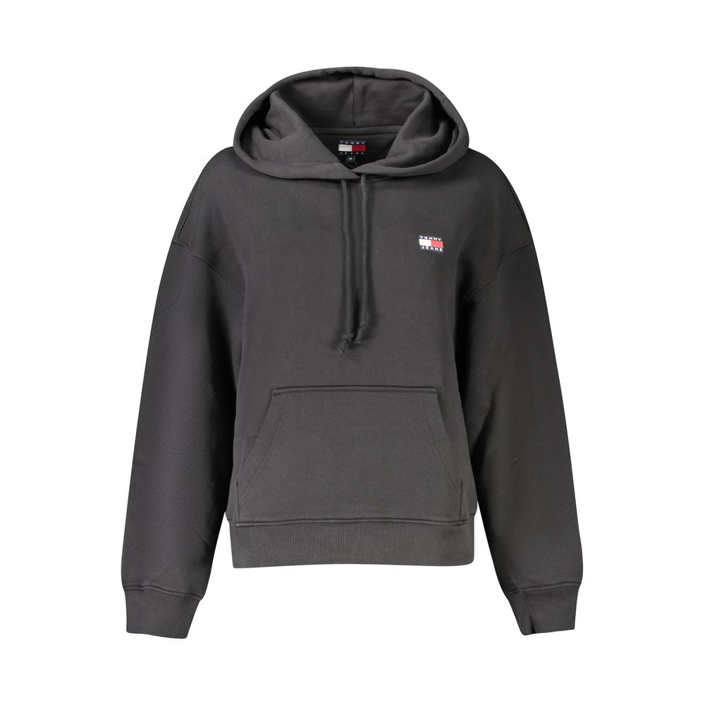 Sweat à capuche Tommy Hilfiger femme en coton noir – TO-36237