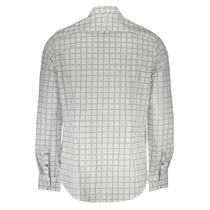 Calvin Klein White Cotton Men Shirt by Calvin Klein
