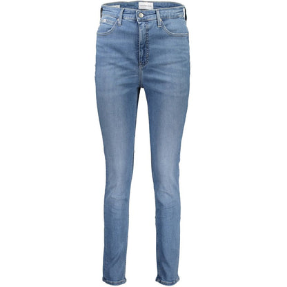 Jean Calvin Klein femme skinny en coton bleu clair – CA-21373