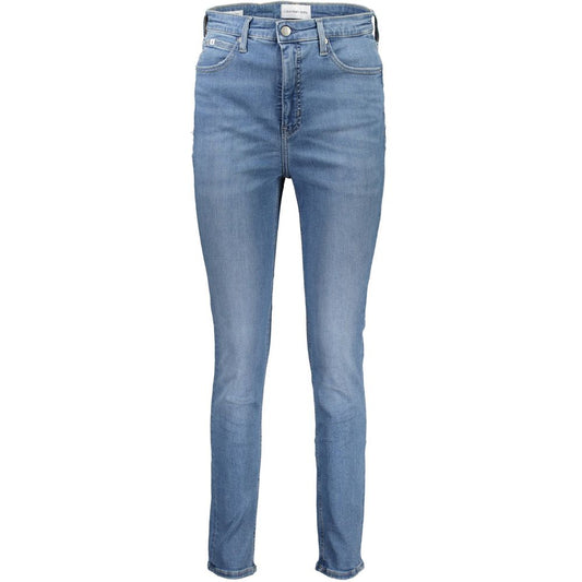 Jean Calvin Klein femme skinny en coton bleu clair – CA-21373