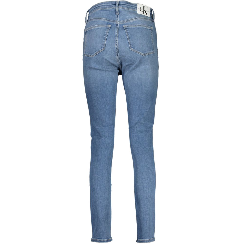 Jean Calvin Klein femme skinny en coton bleu clair – CA-21373
