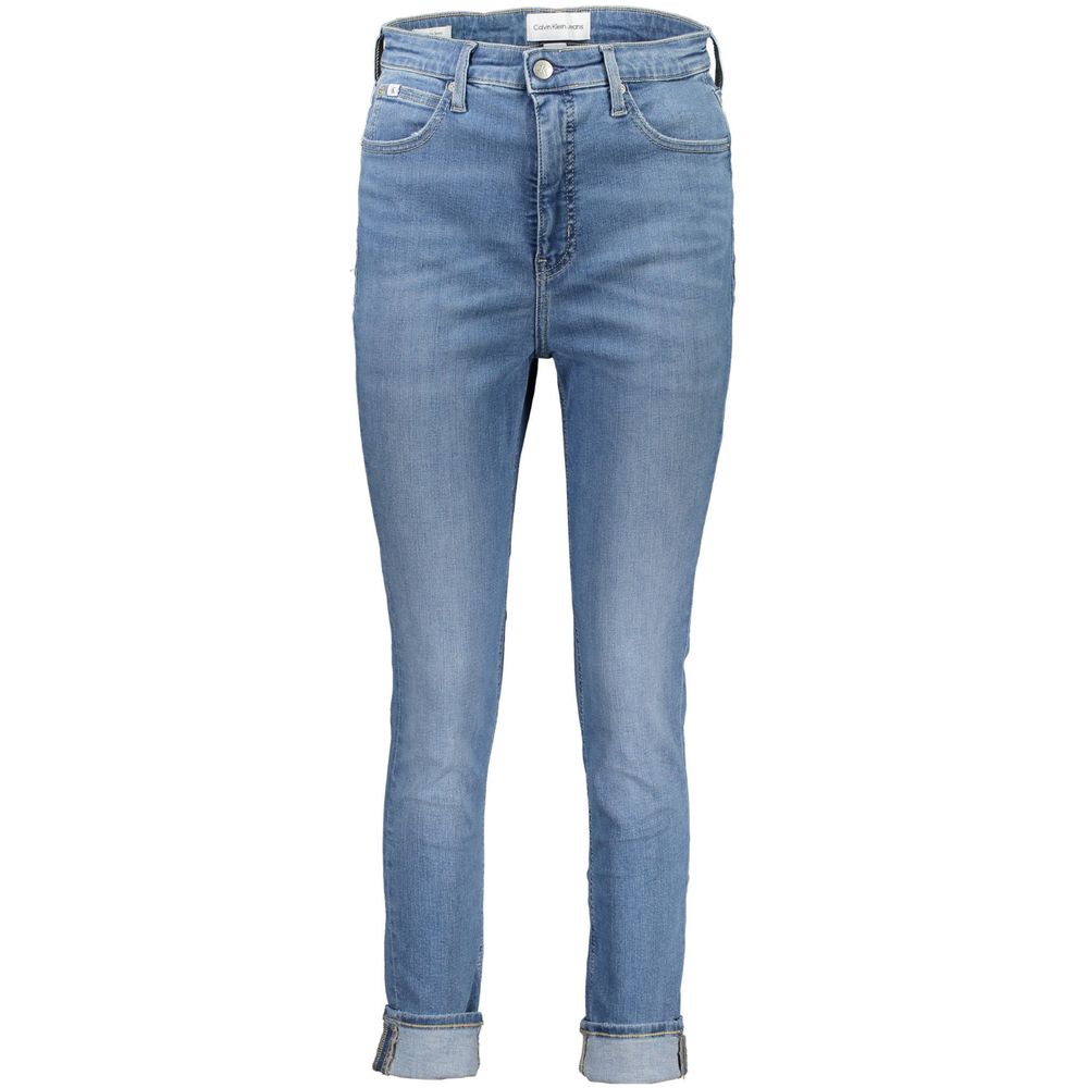 Jean Calvin Klein femme skinny en coton bleu clair – CA-21373