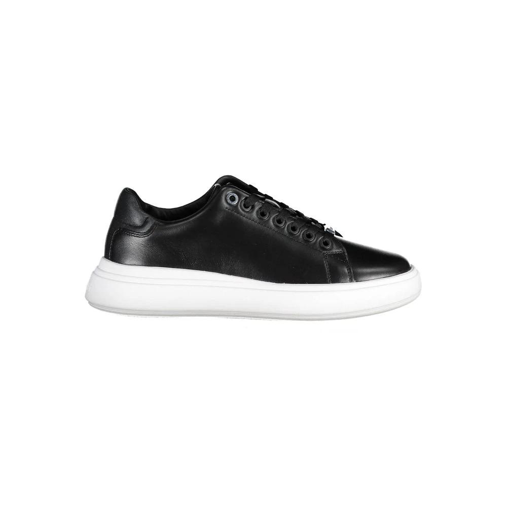 Calvin Klein Nero Pelle Donna Sneaker by Calvin Klein