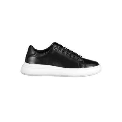 Calvin Klein Nero Pelle Donna Sneaker by Calvin Klein