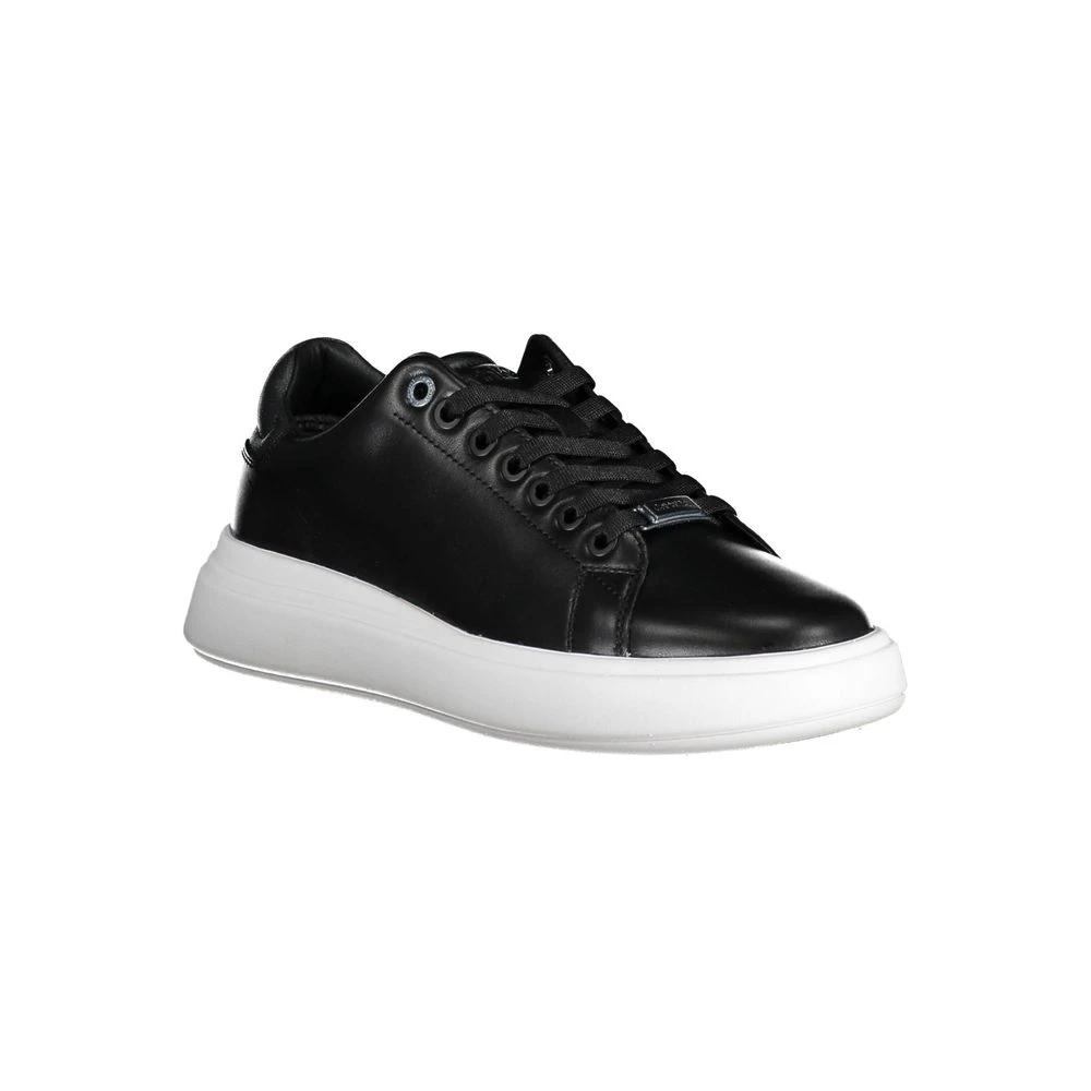 Calvin Klein Nero Pelle Donna Sneaker by Calvin Klein