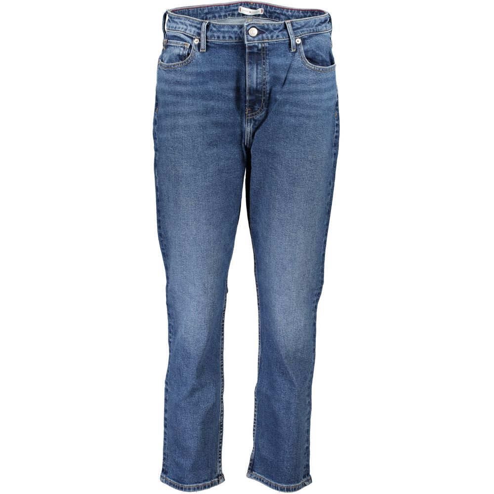 Jean Tommy Hilfiger femme cigarette slim en coton bleu – TO-25207