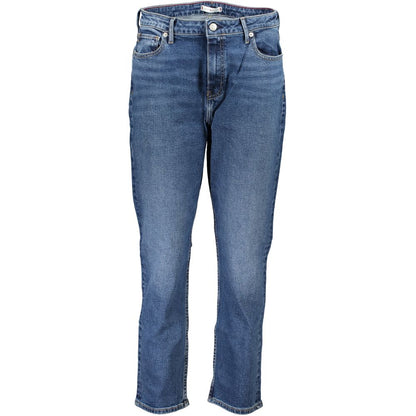 Jean Tommy Hilfiger femme cigarette slim en coton bleu – TO-25207