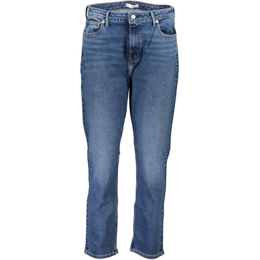 Jean Tommy Hilfiger femme cigarette slim en coton bleu – TO-25207