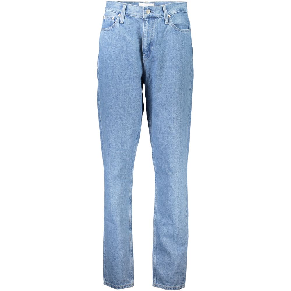 Mom jean Calvin Klein femme en coton bleu clair – CA-26978