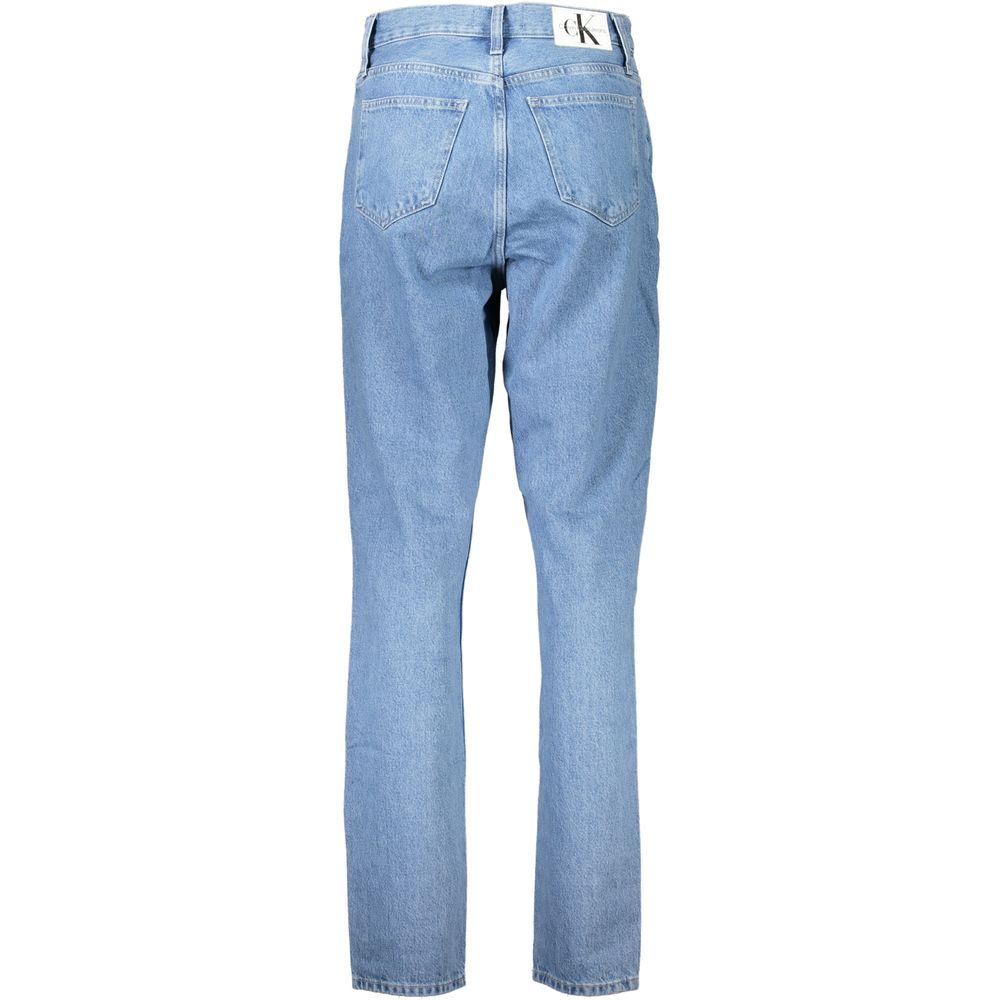 Mom jean Calvin Klein femme en coton bleu clair – CA-26978
